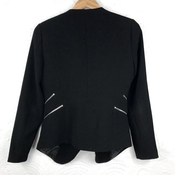 Dex exposed zipper Black Blazer - Picture 2 of 9